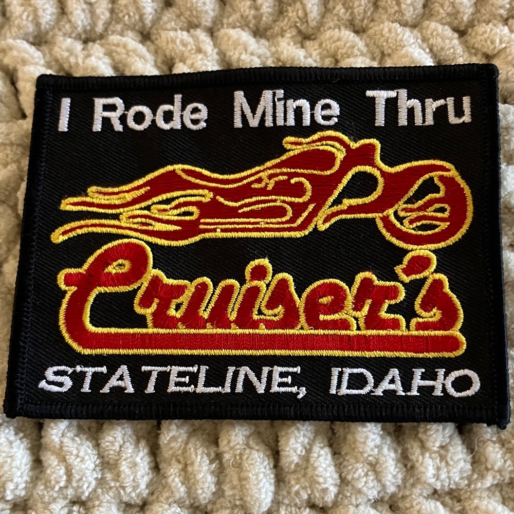 Black and Yellow Embroidered Patch